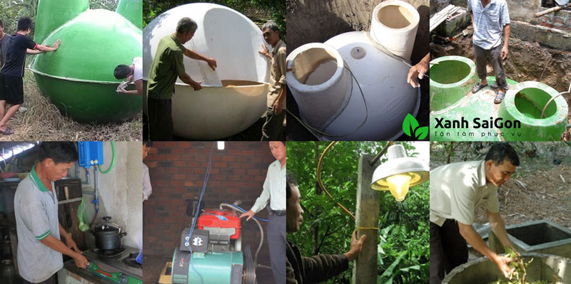 hầm biogas cải tiến