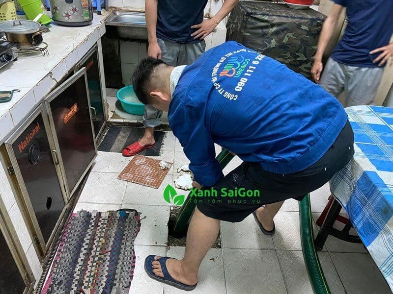 Quy trình xử lý hút bể phốt Thuận Thành của Xanhsaigon