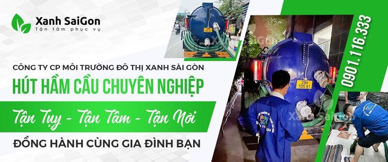 Thông tin liên hệ công ty Xanhsaigon về dịch vụ hút hầm cầu Bình Sơn