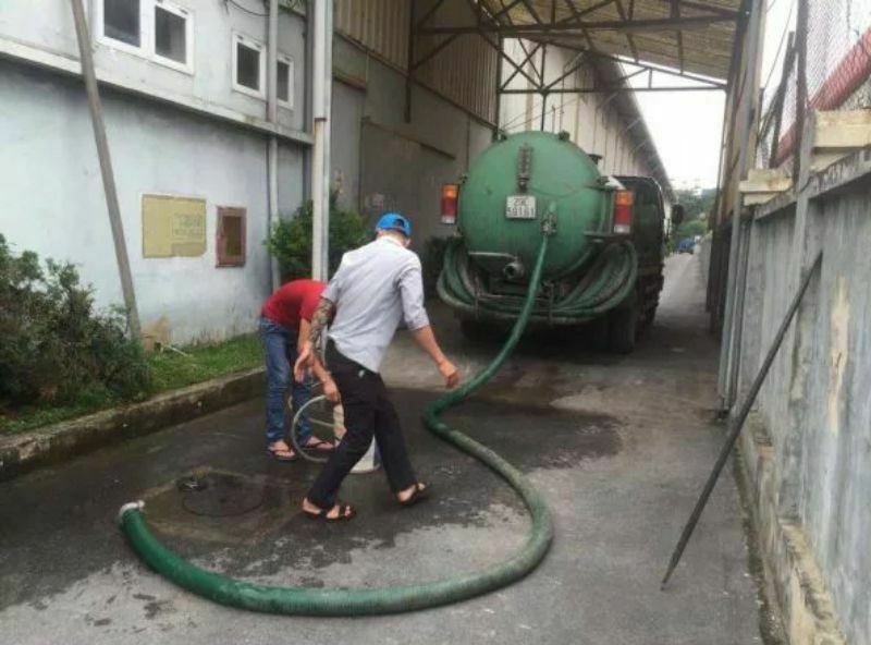 Xử lý hút bể phốt tại các huyện, thị xã của Hải Dương