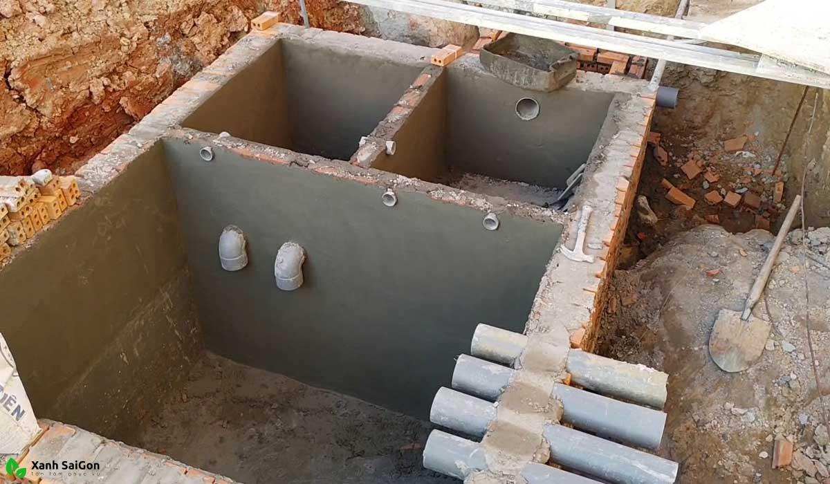 Chi tiết cách xây hầm chứa nước thải tại gia đình cực dễ dàng