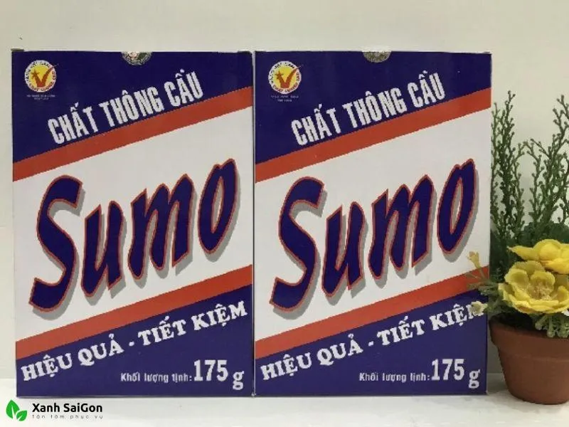 Bột thông cống Sumo được tin dùng để xử lý tình trạng xì hơi