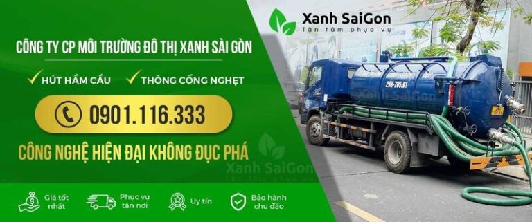 Báo giá dịch vụ hút hầm cầu trọn gói, giá rẻ tại Sài Gòn